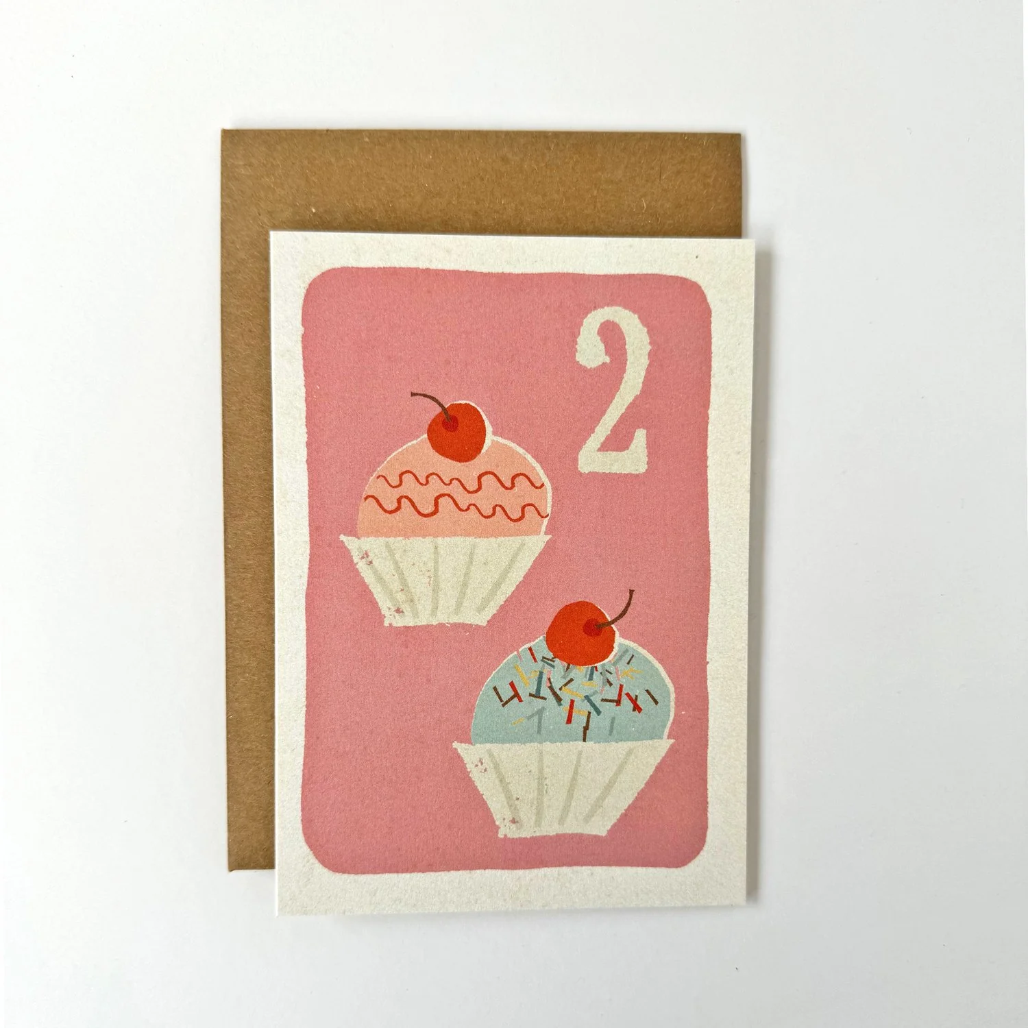 2 Cupcakes Birthday Card