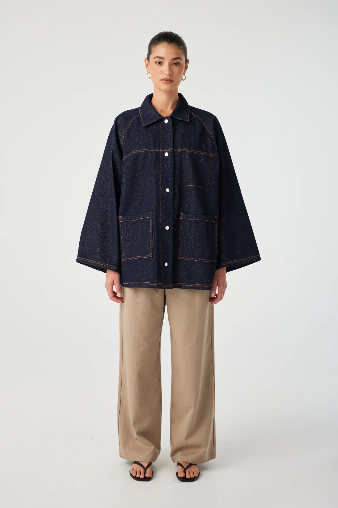 Alma Jacket - Denim - Indigo - Image 4