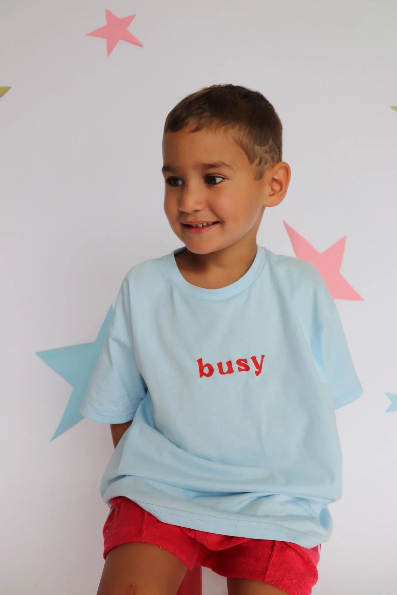 Busy Tee - Sky Blue - Image 3