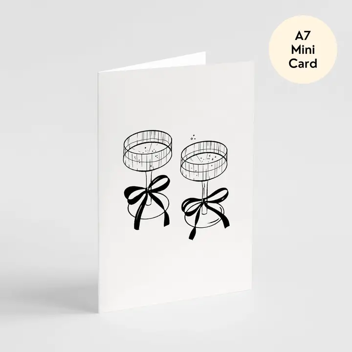 Champagne Coupe Card - Mini Card - Image 2