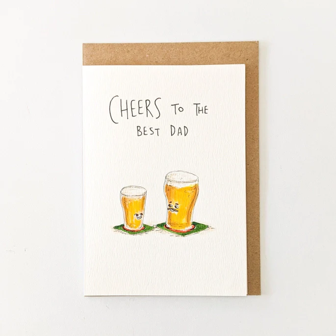 Cheers To the Best Dad Fathers Day Card