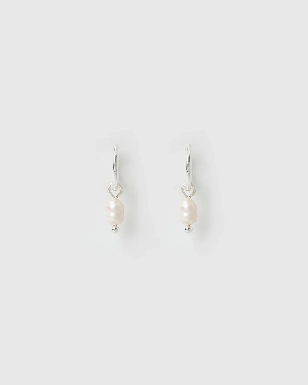 Cordelia Pearl Earrings - Silver - Image 3