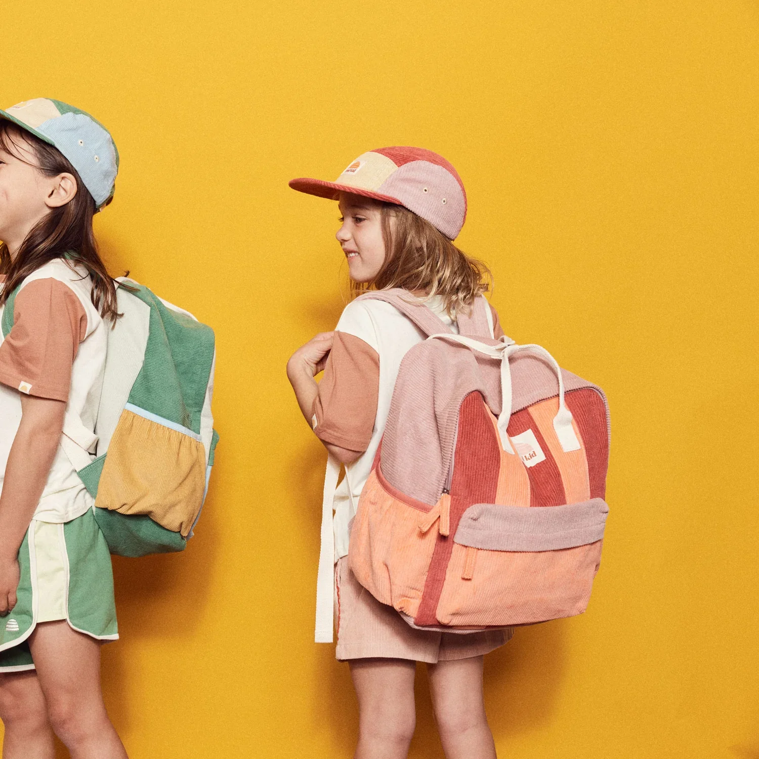 Corduroy Splice Eco Kids Backpack - Berry Nice - Image 3