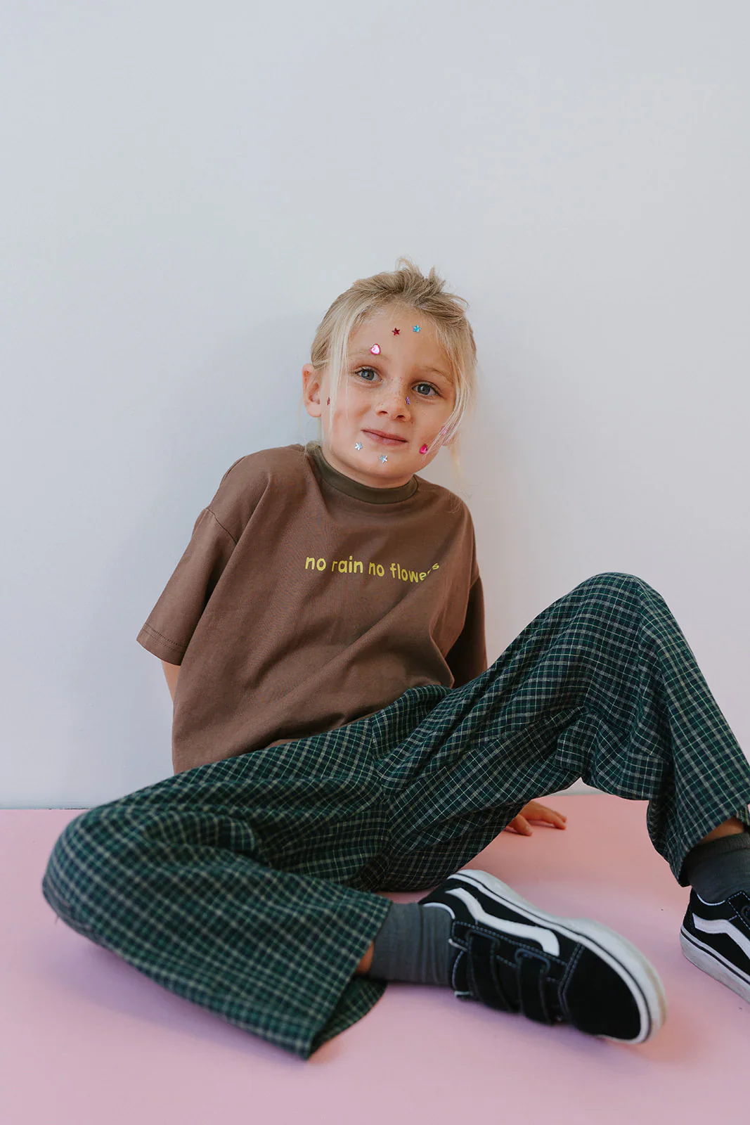 Cotton Check Pant - Forest - Image 2