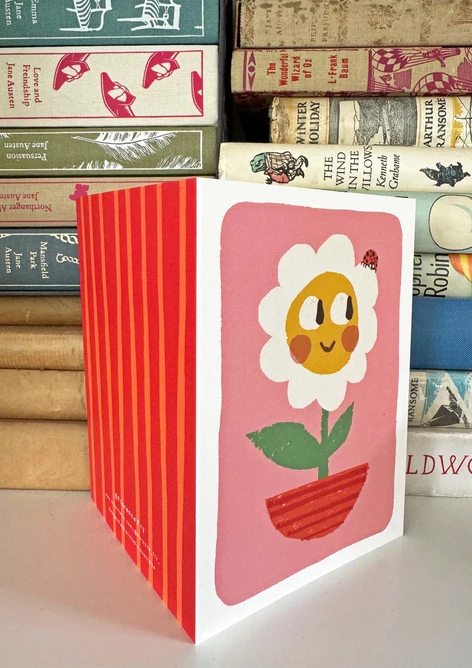 Daisy Flower Pot Friend Card - Image 3