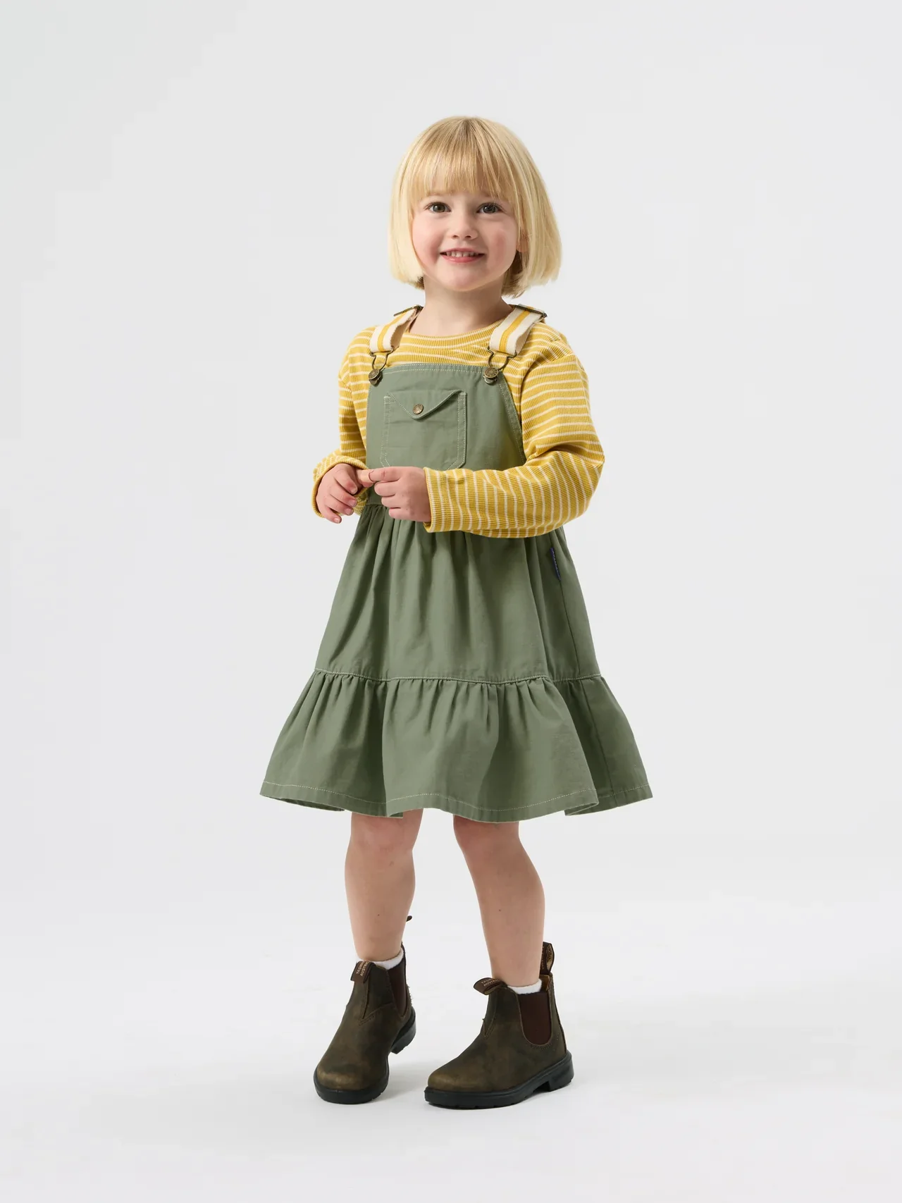 Essential Stripe Rib Top - Yellow - Image 3
