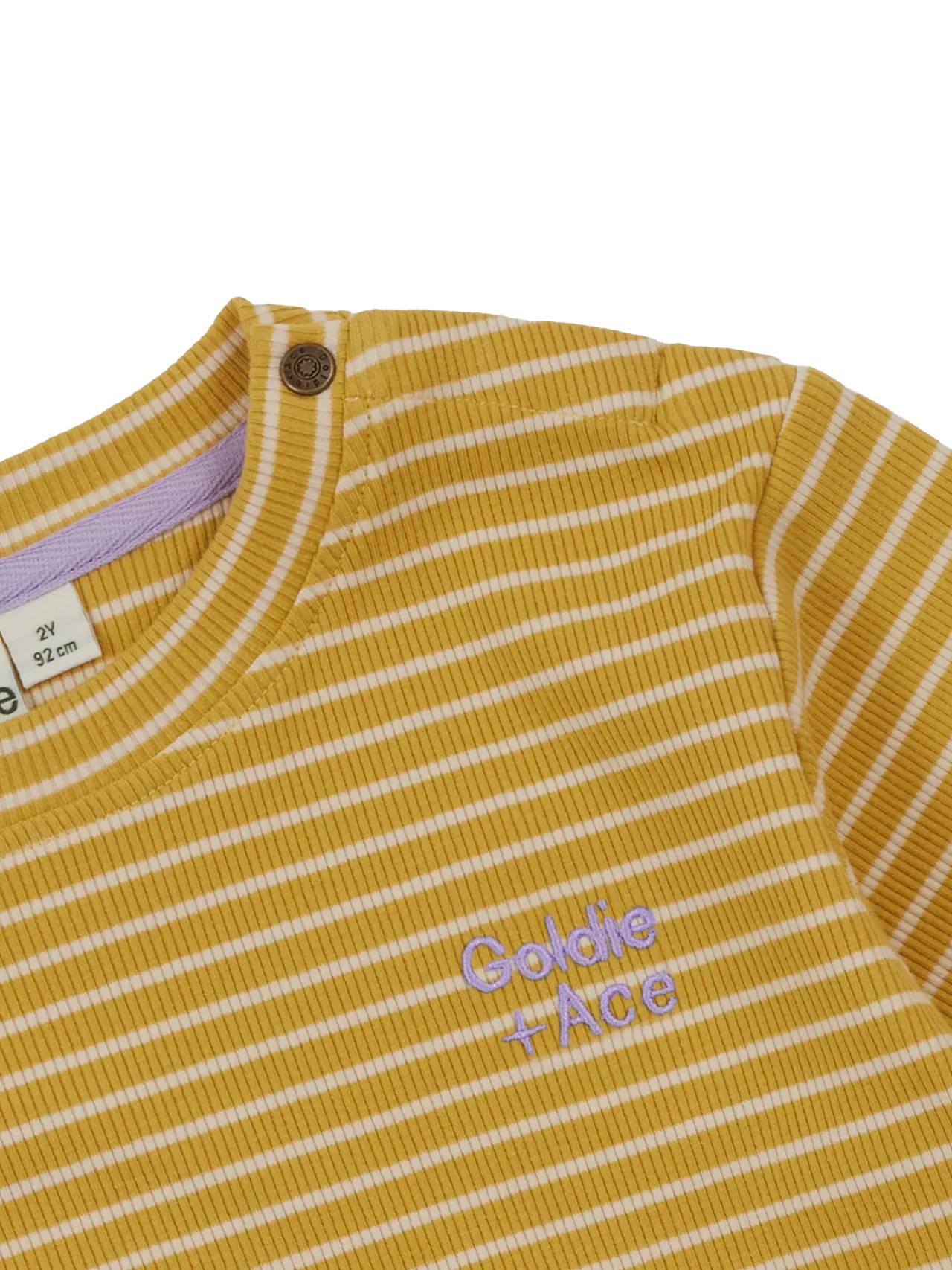 Essential Stripe Rib Top - Yellow - Image 4
