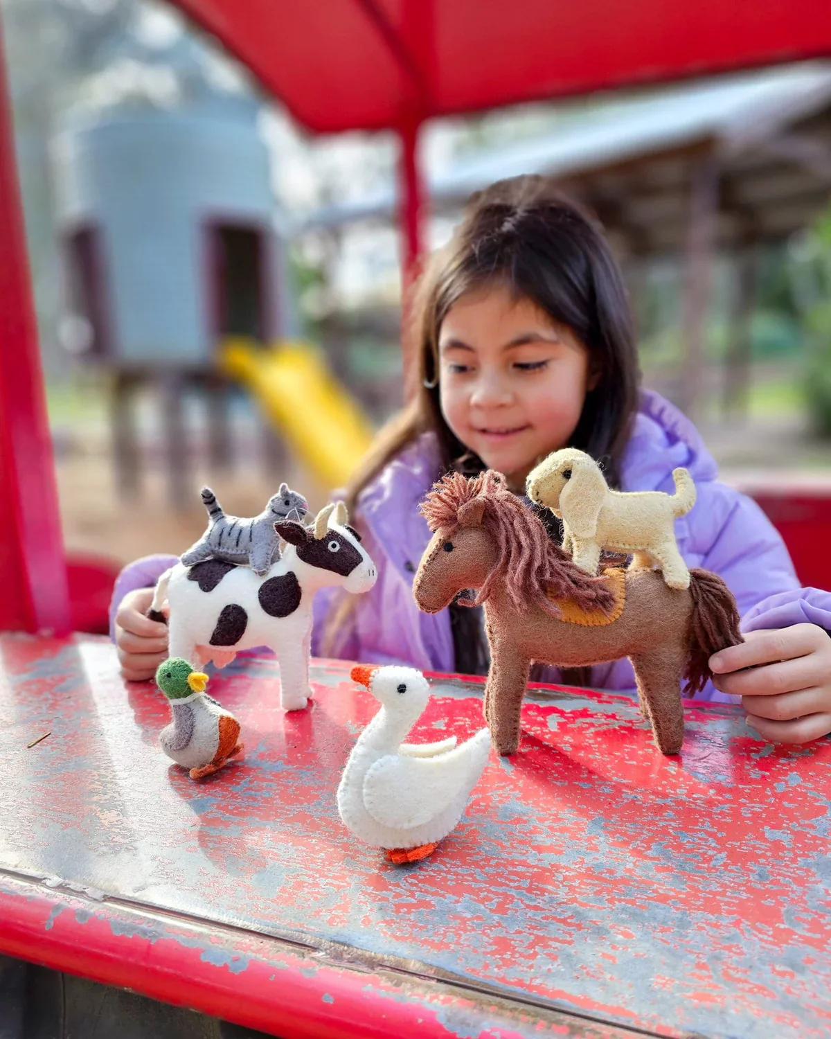 Felt Goose Farm Animal Toy - Image 4