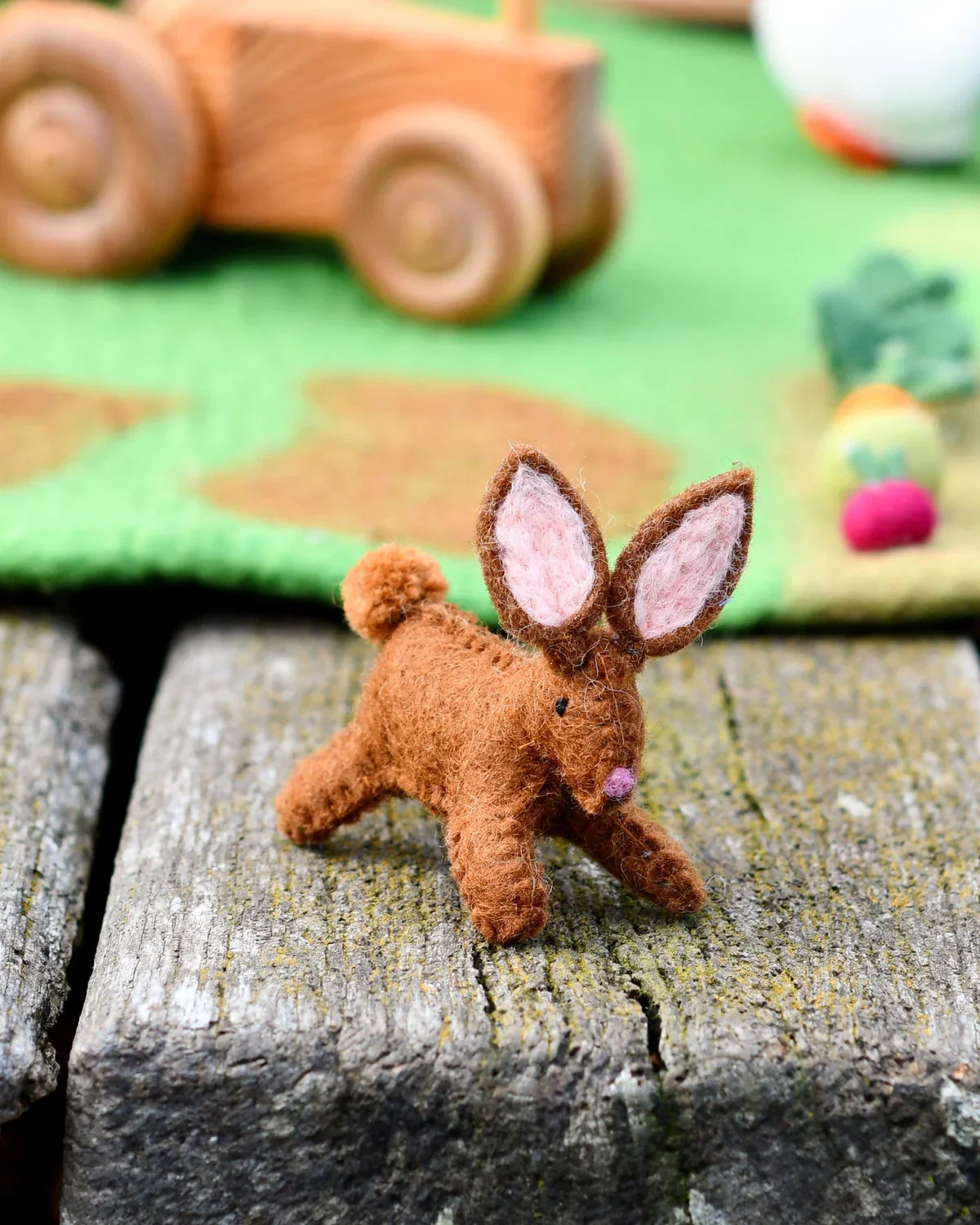 Felt Rabbit Farm Animal Toy - Image 3