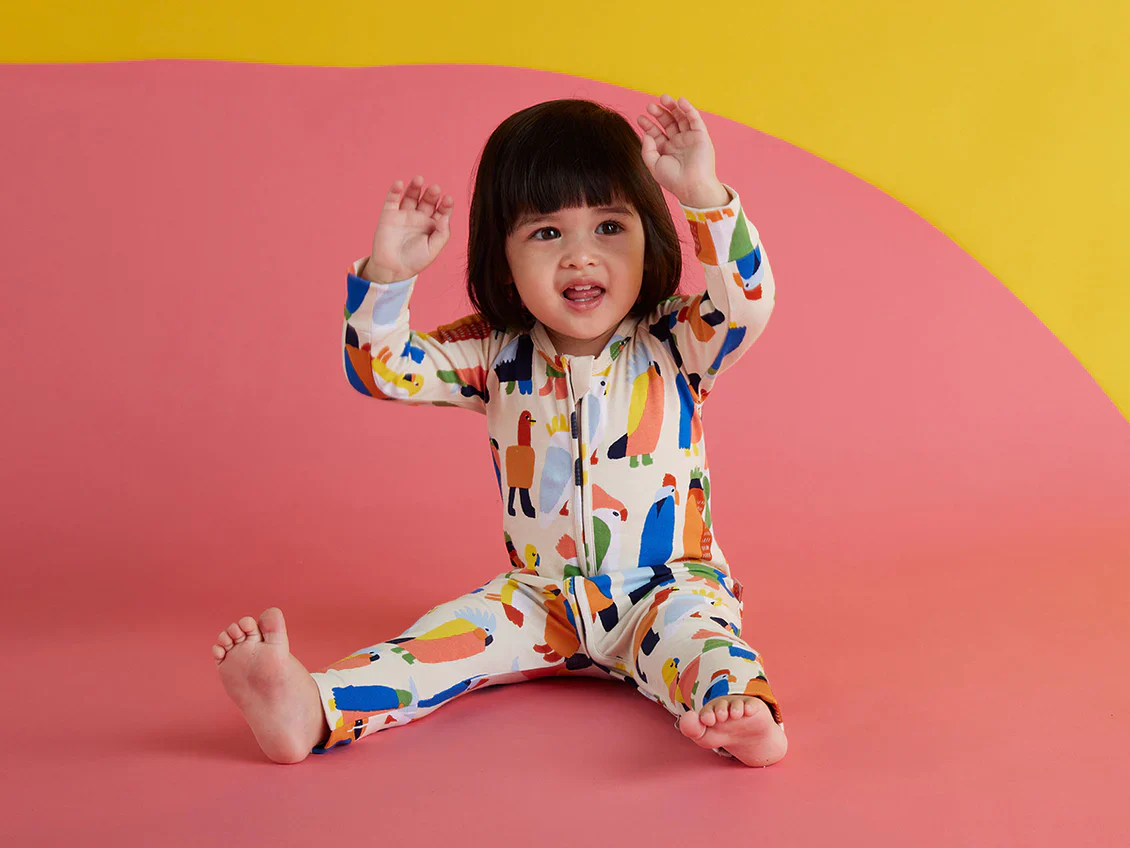 Flamin' Galahs Long Sleeve Romper - Image 2