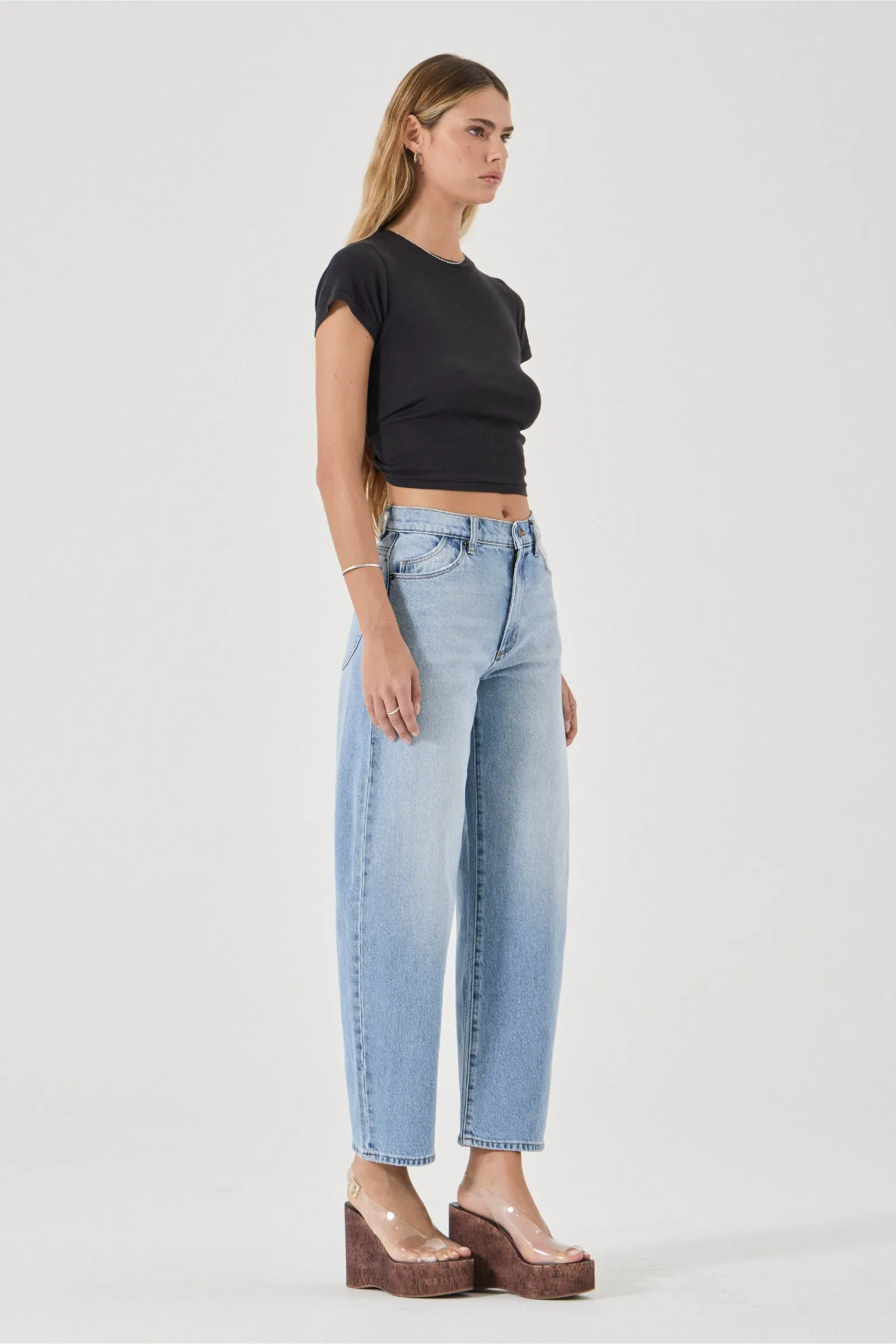 Gigi Barrel Jean - Brad Blue - Image 5