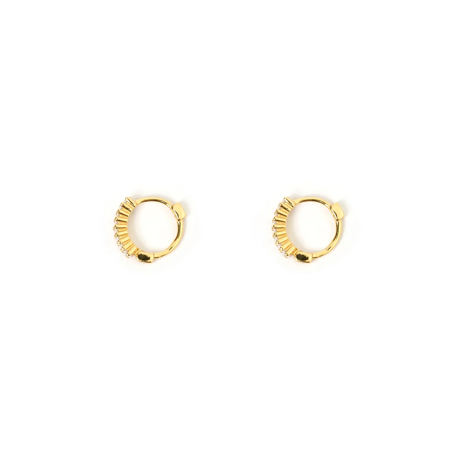 Khloe Gold Earrings - Stone - Image 3
