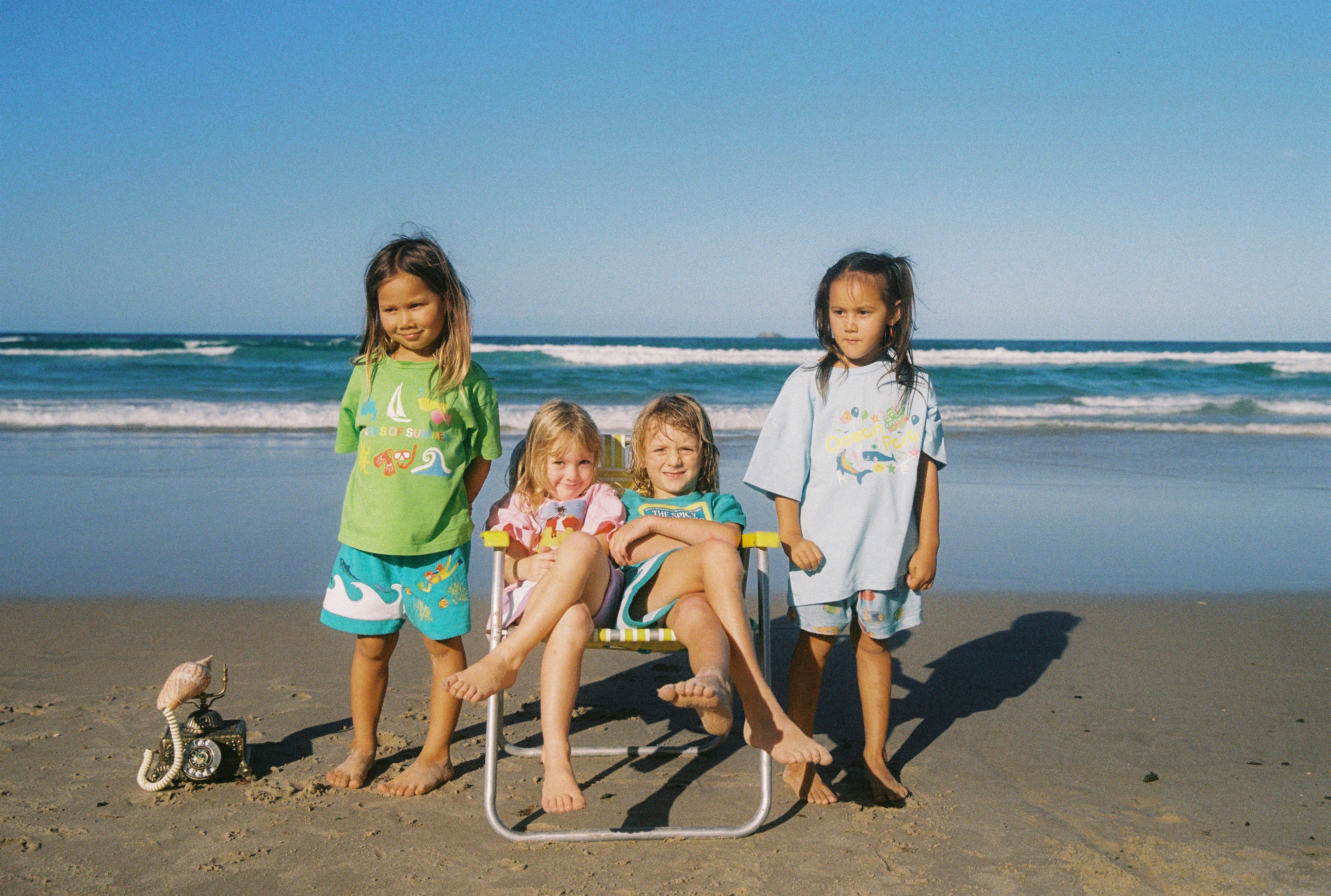 Kids Ocean Park Tee - Blue - Image 4