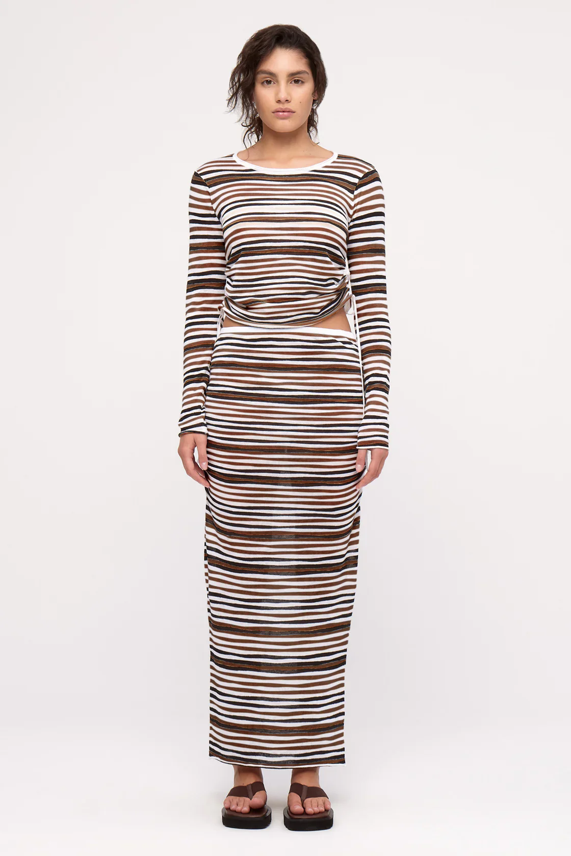 Knit Skirt - Black Stripe - Image 3
