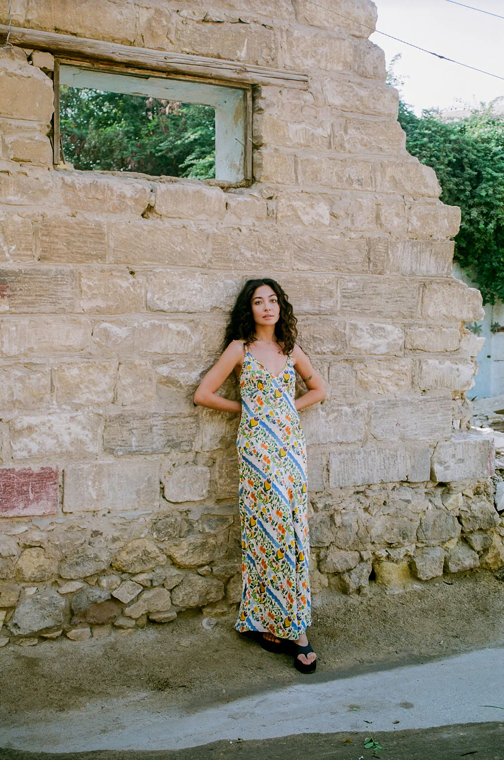 Limone Triangle Slip Dress - Image 3