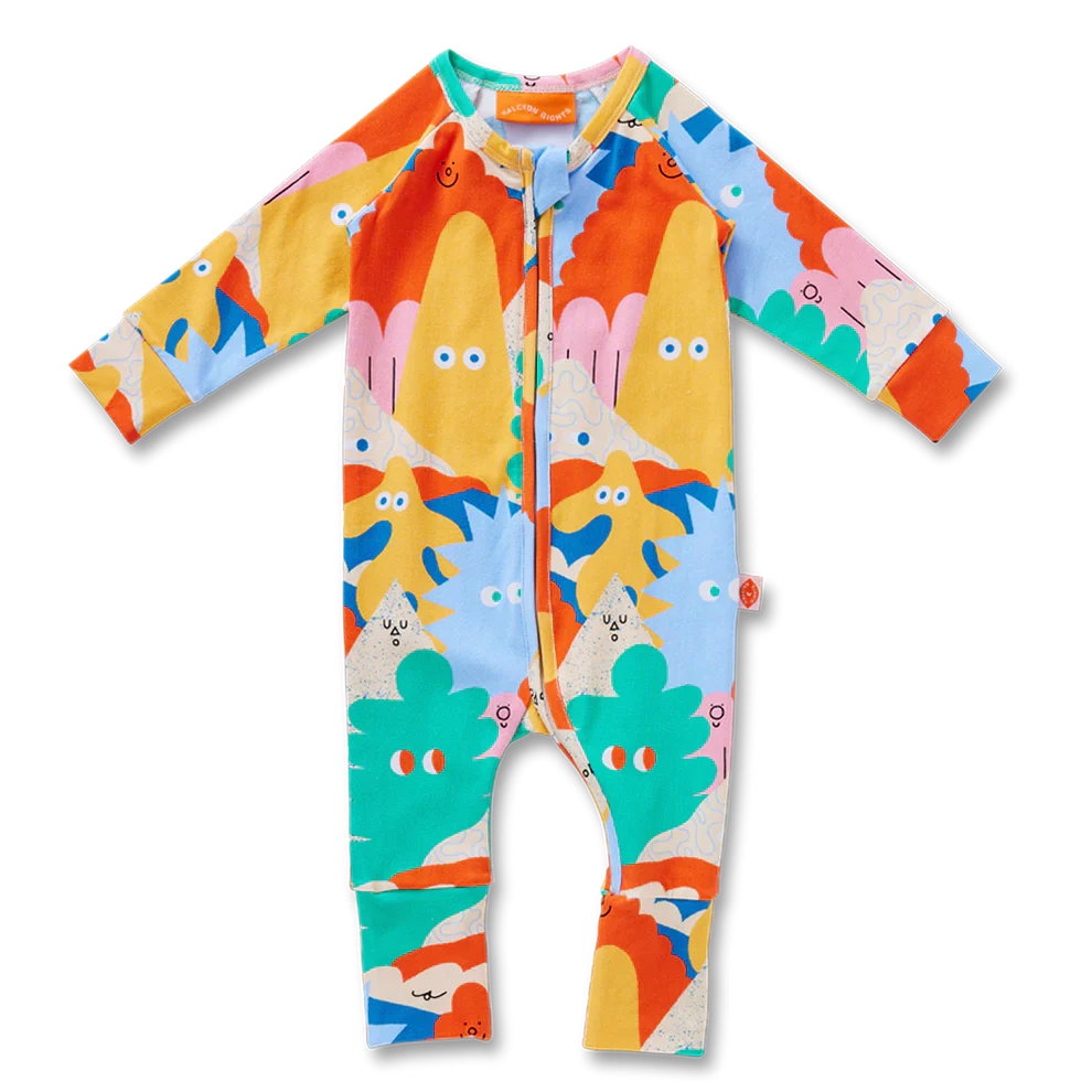 Mount Wiggly Long Sleeve Romper