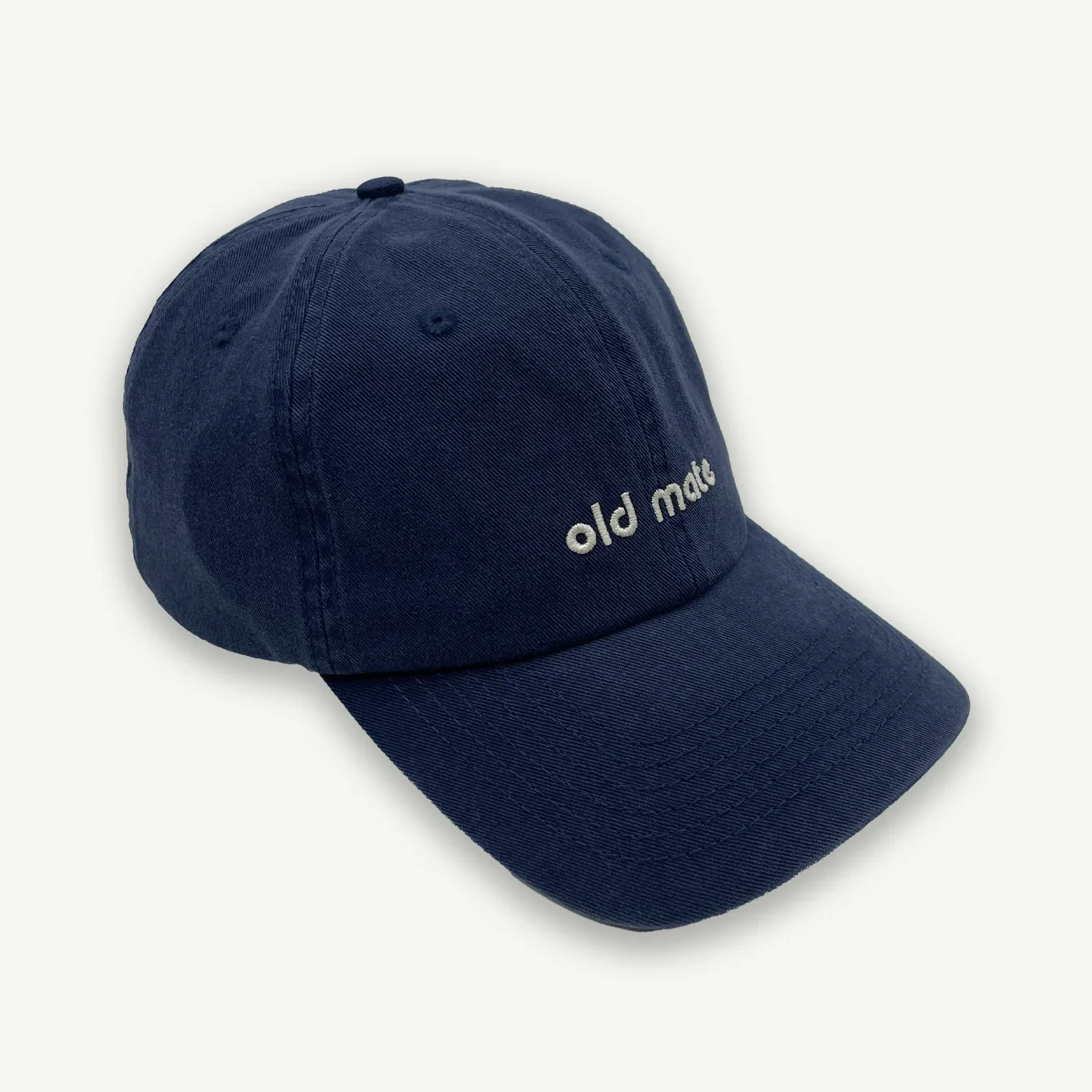 Old Mate Washed Baseball Cap - Navy - Image 4