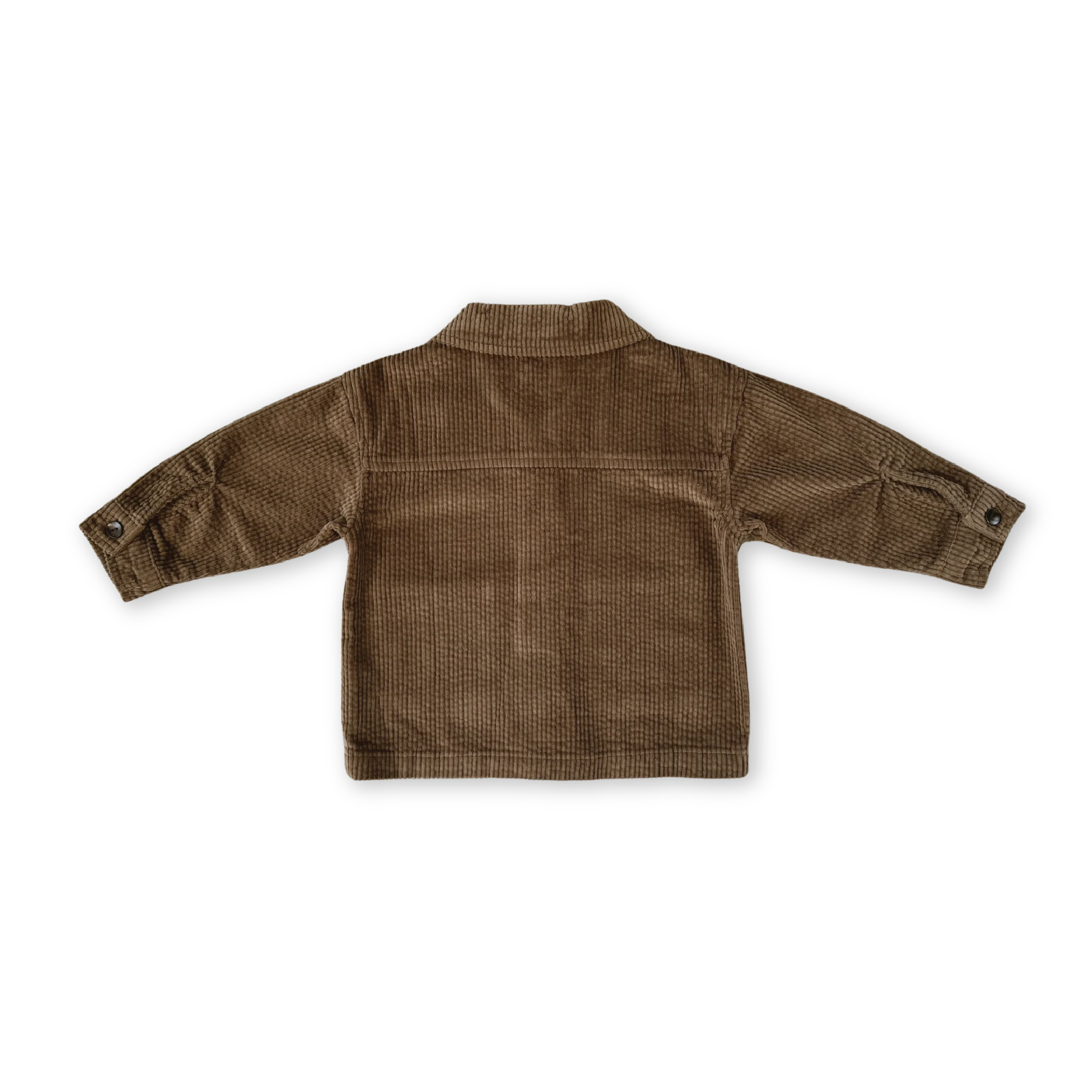 Organic Cord Shirt Jacket - Espresso - Image 3