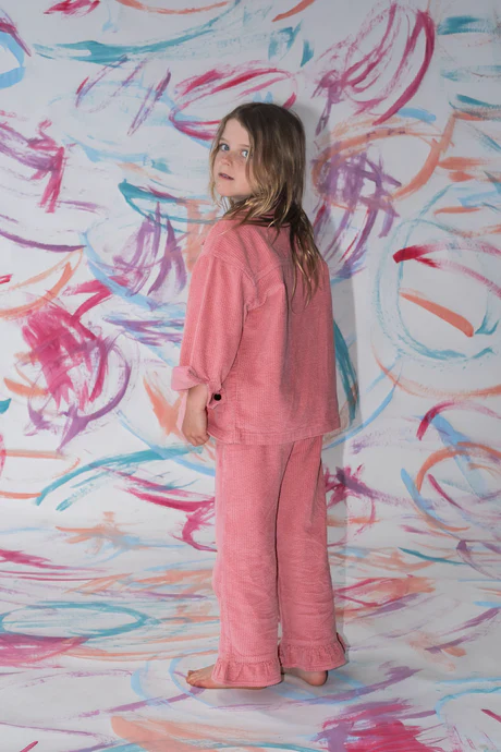 Organic Cord Shirt Jacket - Sorbet - Image 4