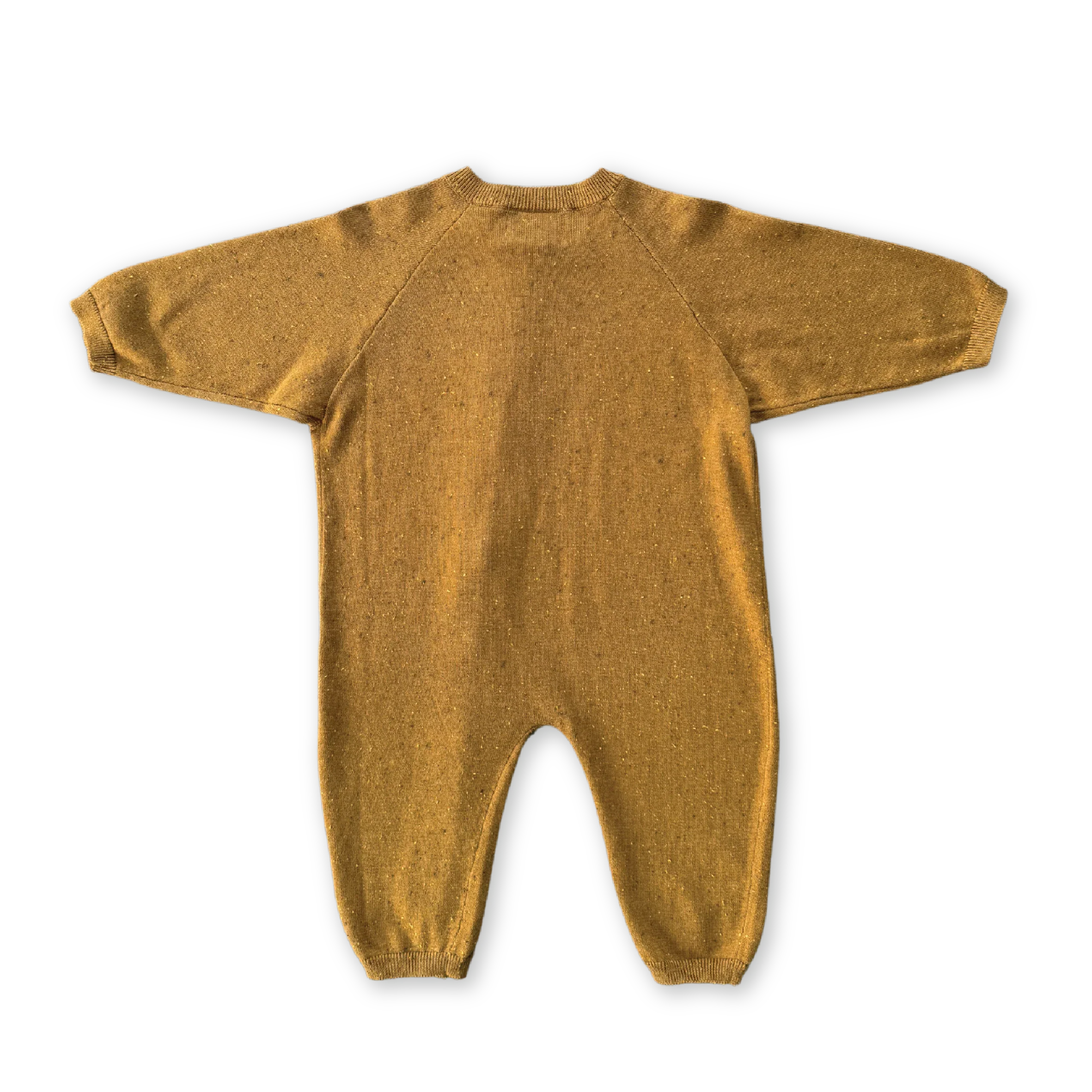 Organic Essential Zip Starsuit - Golden Speckle - Image 5