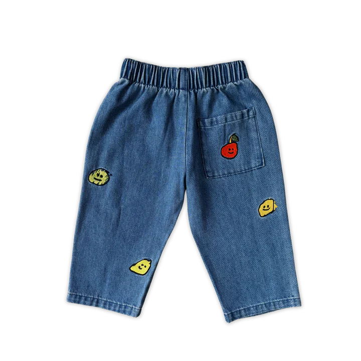 Organic Fruit Salad Denim Pants - Image 3