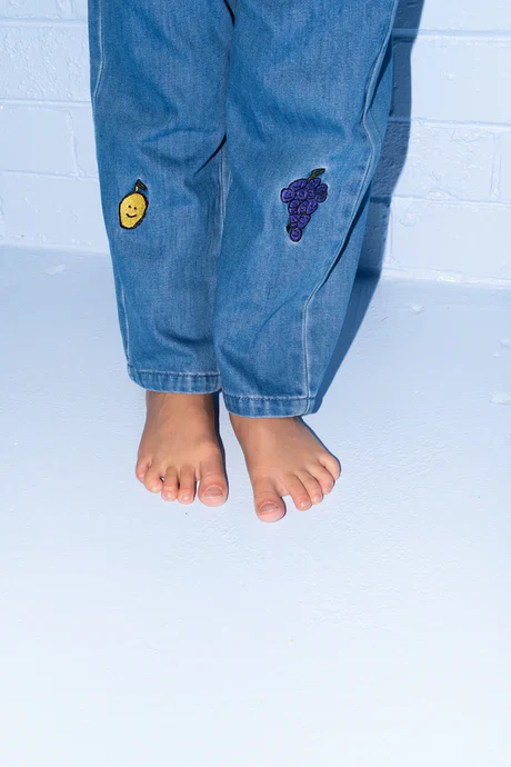 Organic Fruit Salad Denim Pants - Image 5
