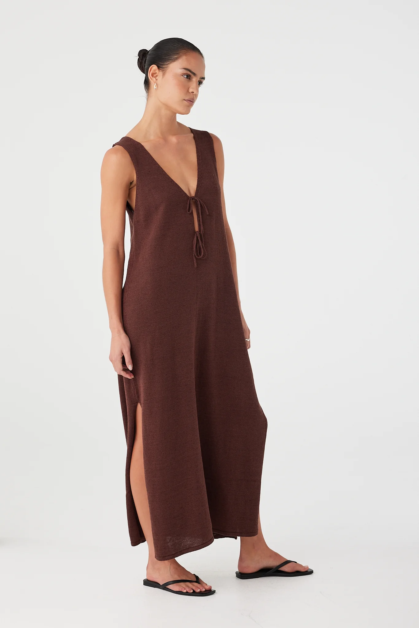 Poppy Maxi Dress - Chocolate - Image 7