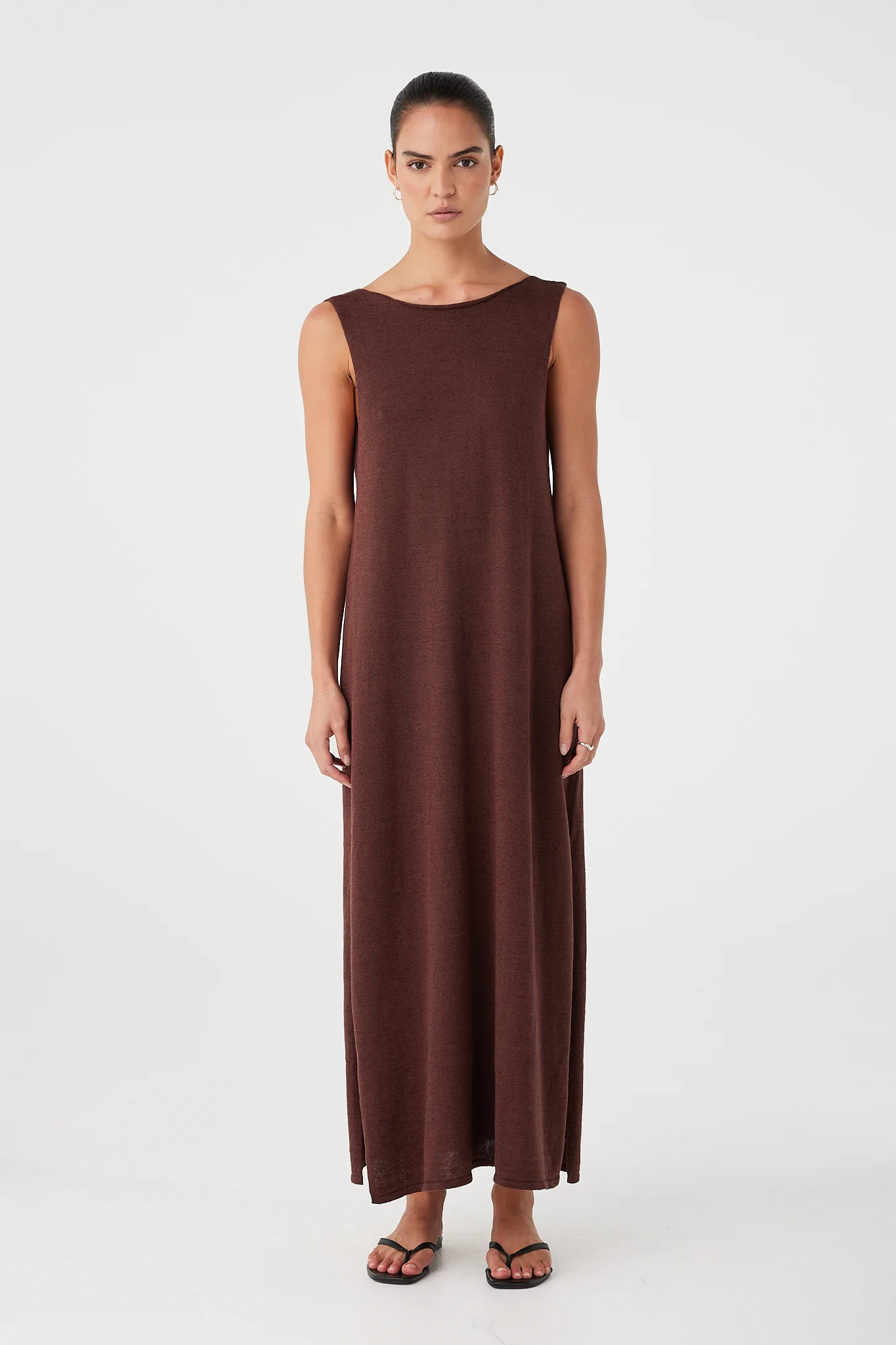 Poppy Maxi Dress - Chocolate - Image 9