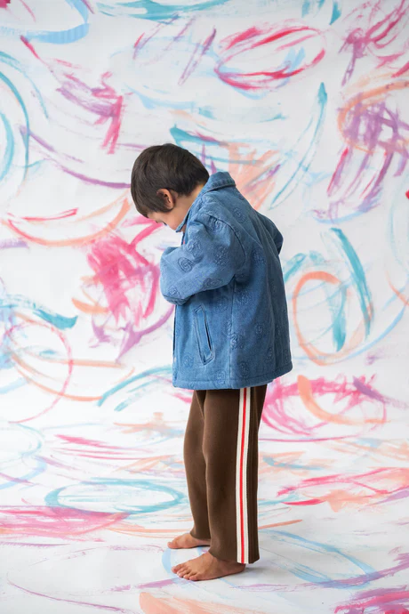 Quilted Swirl Denim Jacket - Image 5