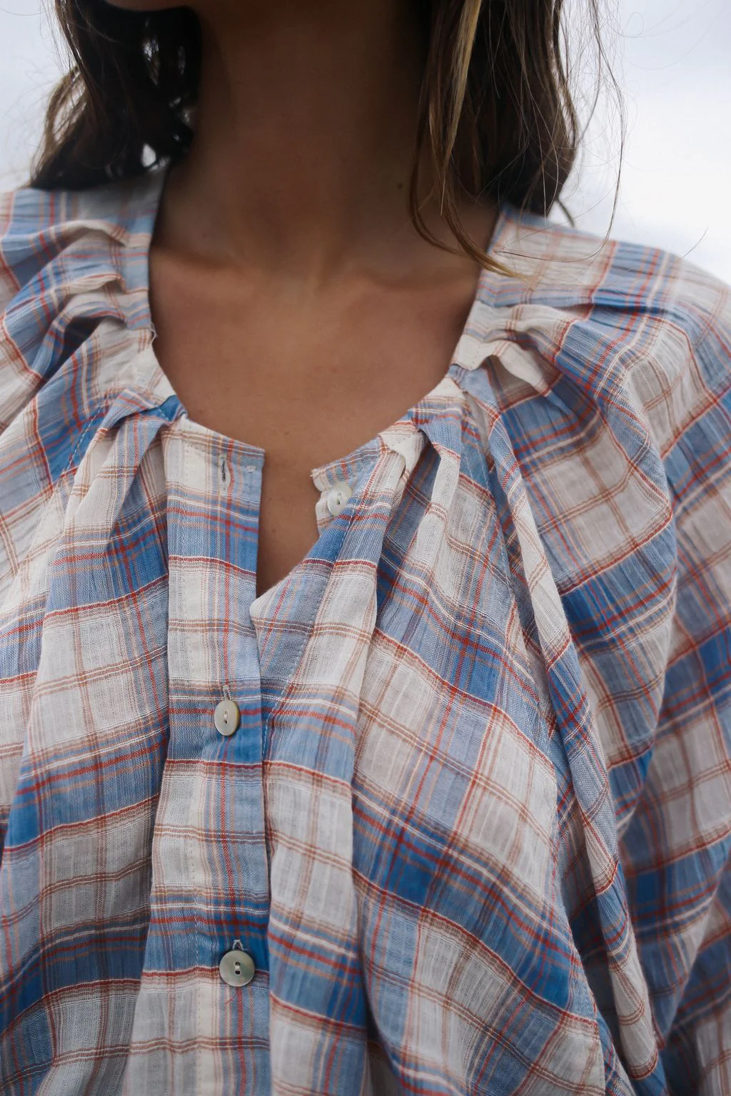 Ra Blouse - Juniper Check - Image 2