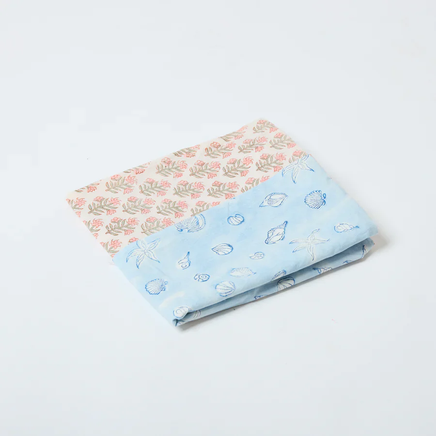 Reversible Cotton Sleeping Bag Set - Ocean - Image 3
