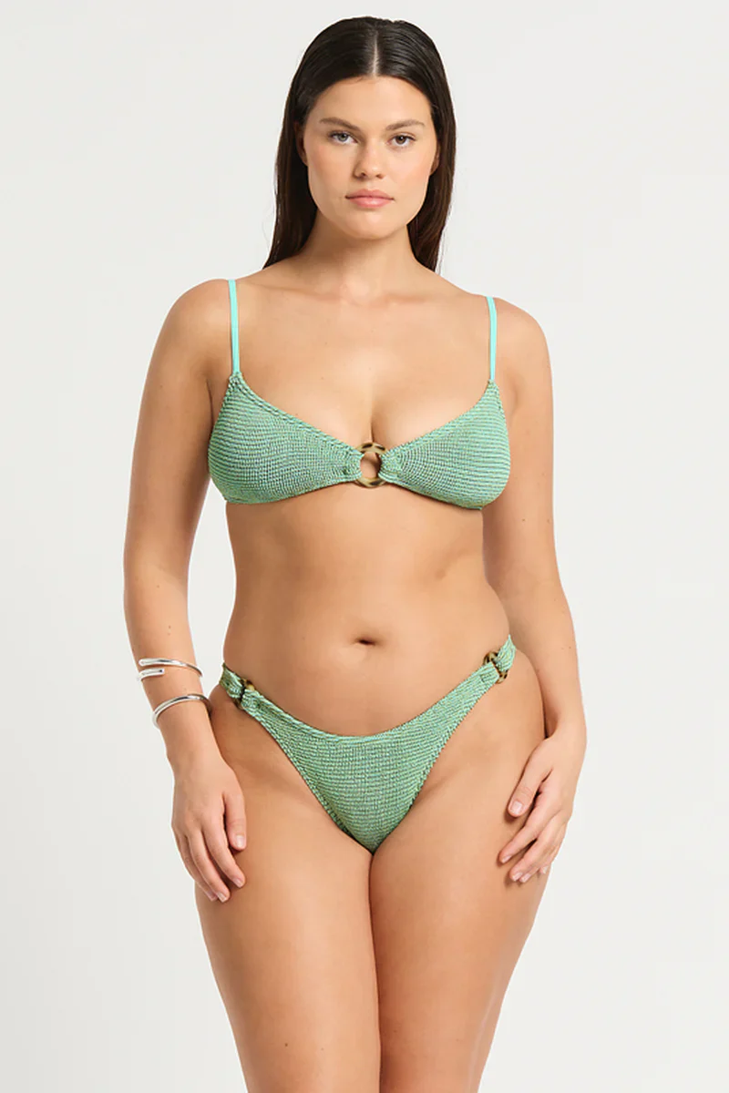 Ring Lissio Crop - Ice Blue Lurex