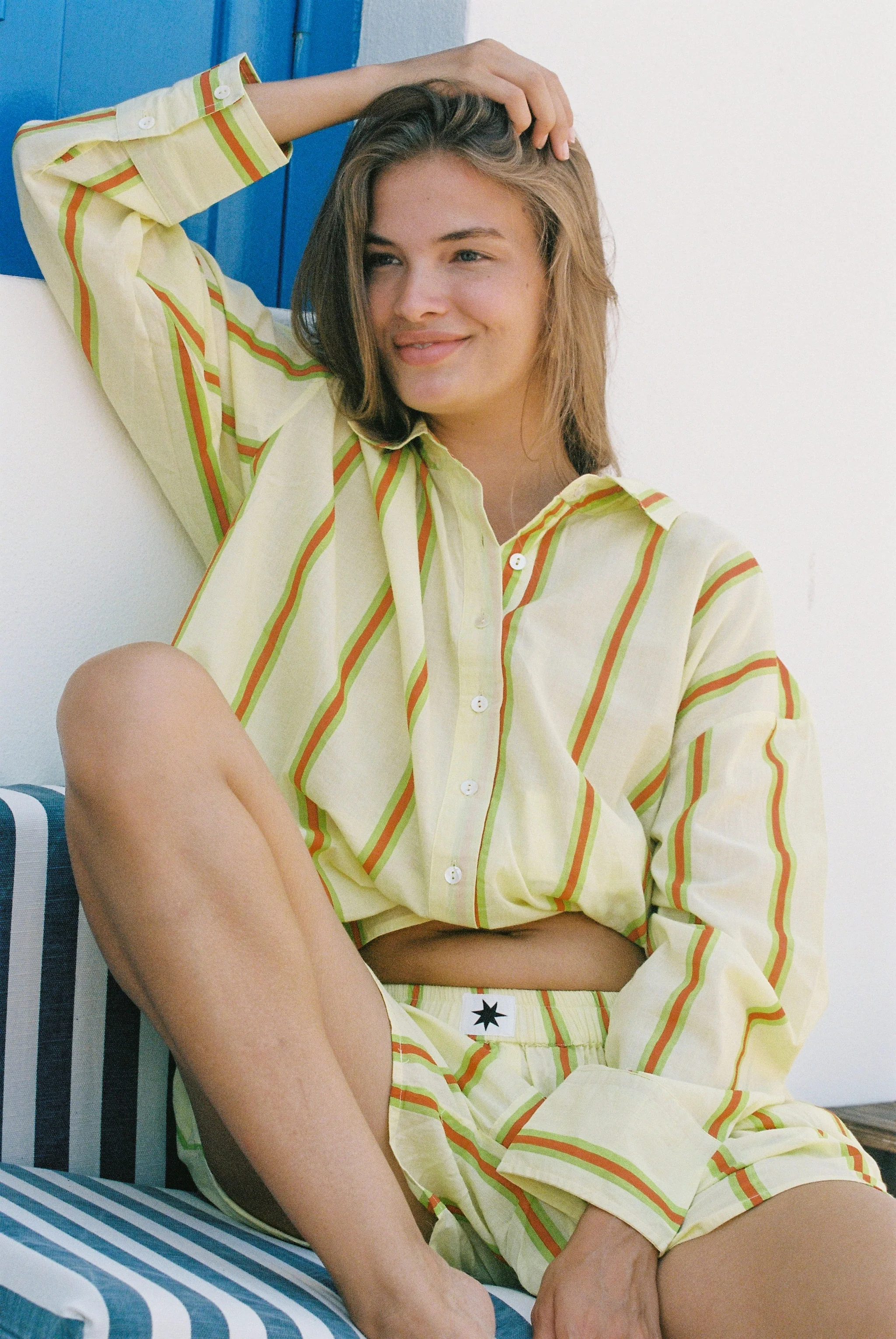 Sandy Stripe Vines Shirt