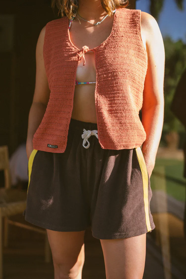Terry Towelling Short - Choc Mango - Image 2