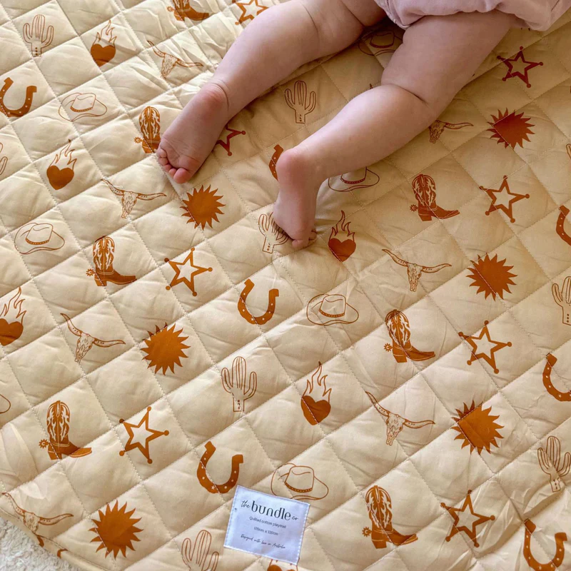 Texas Reversible Playmat - Quilted Cotton - Image 3