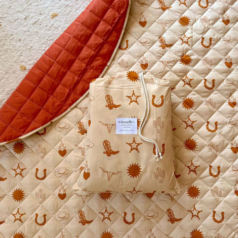 Texas Reversible Playmat - Quilted Cotton - Image 5
