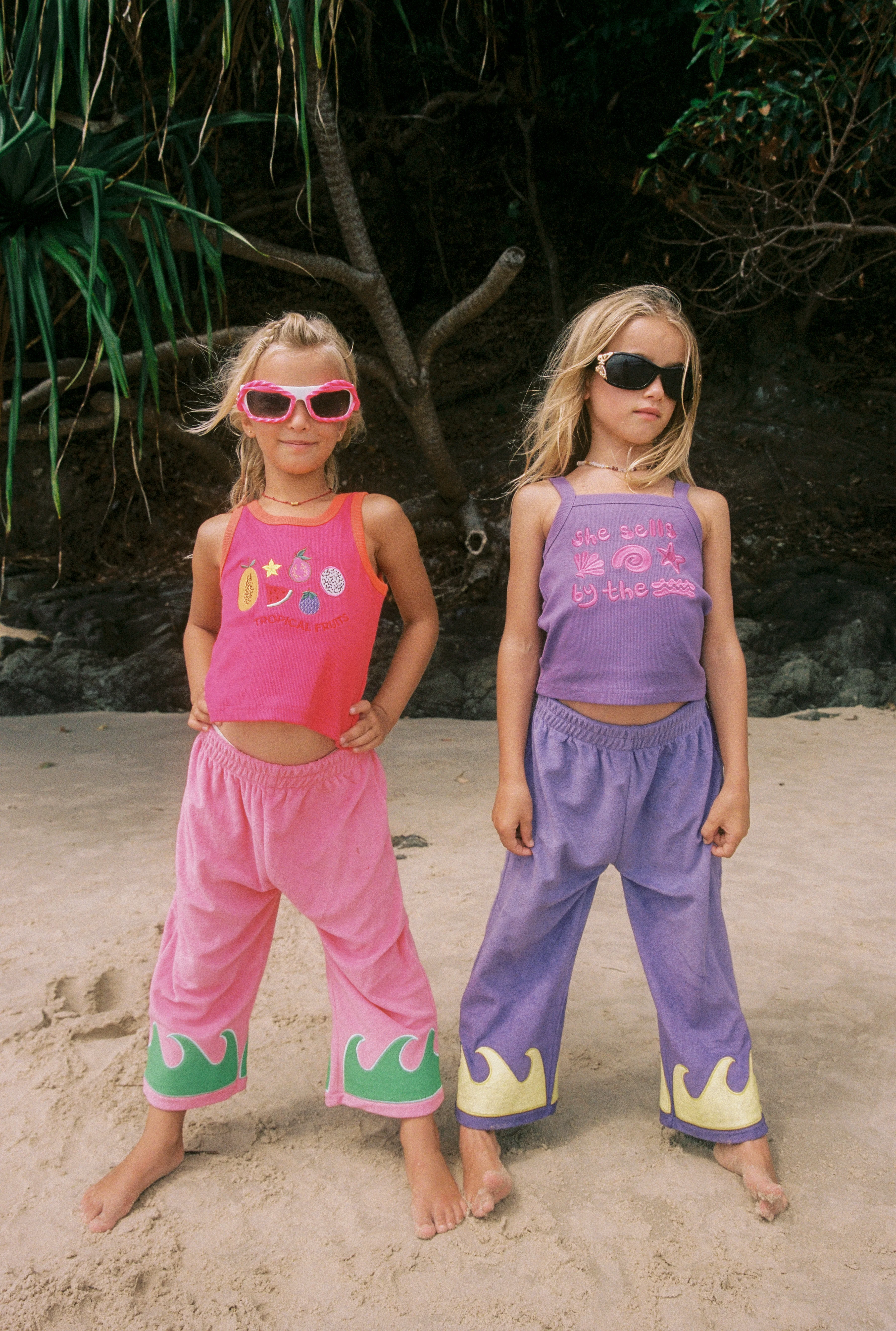 Wave Terry Pants - Cosmic Coral - Image 11