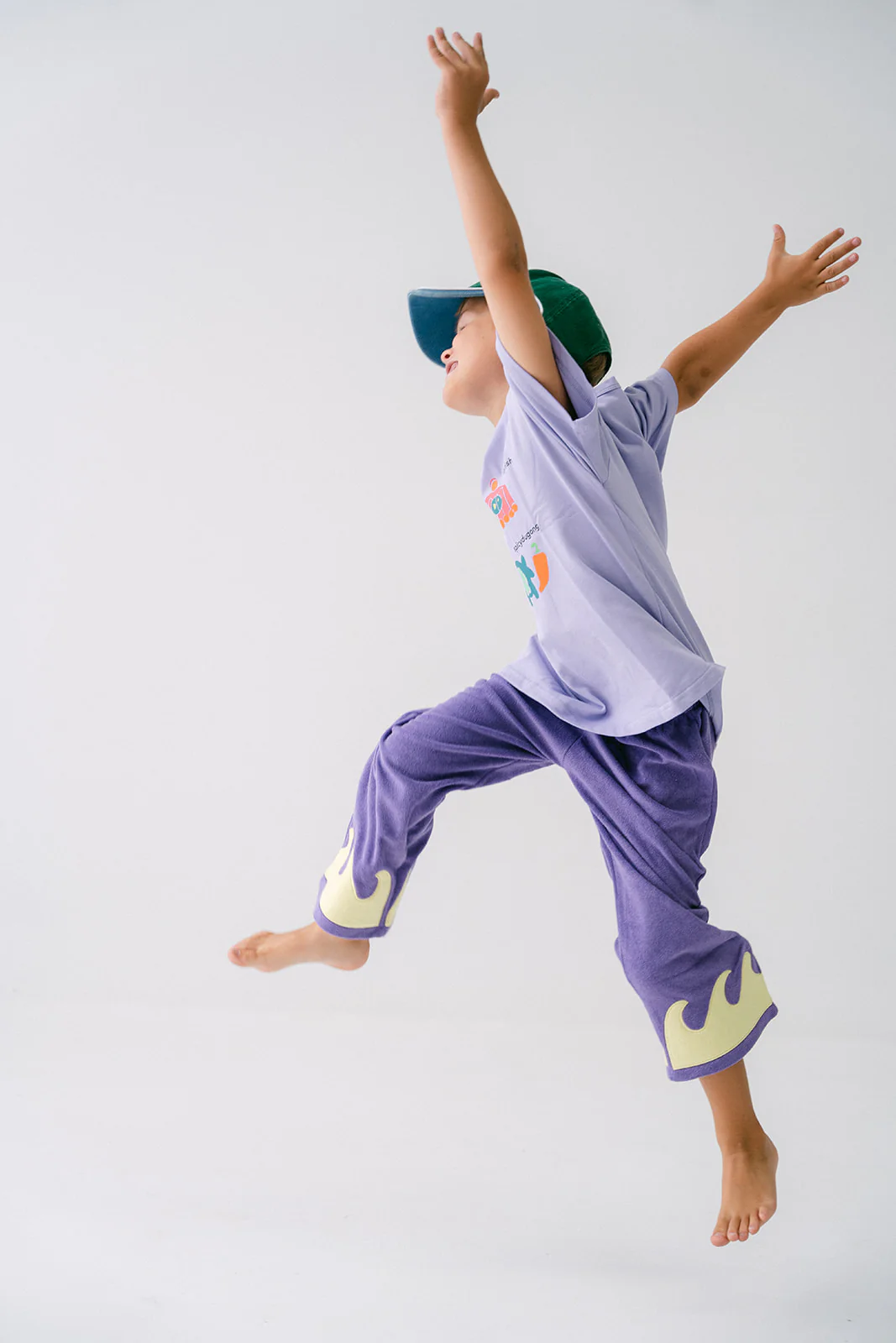 Wave Terry Pants - Cosmic Coral - Image 3