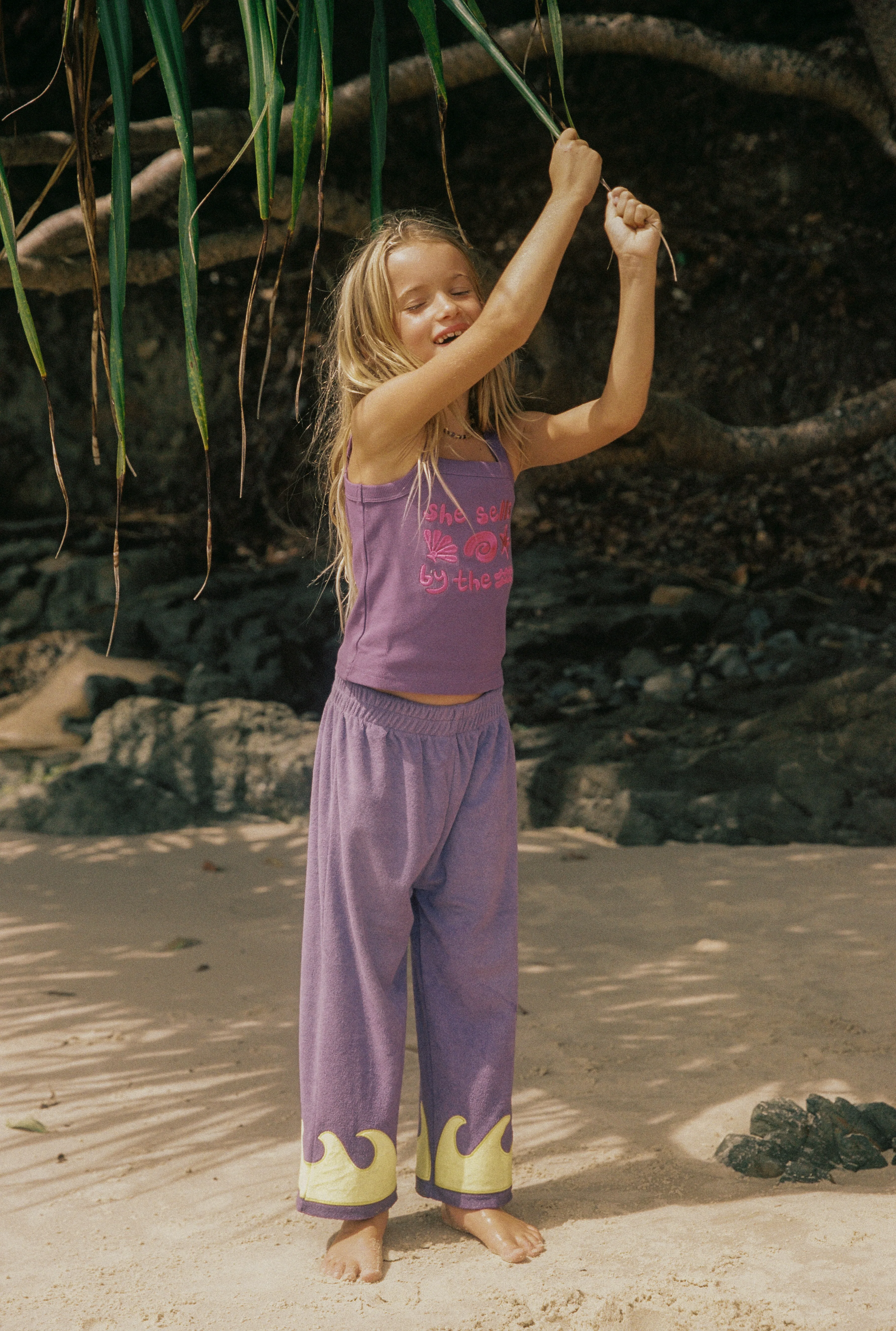 Wave Terry Pants - Cosmic Coral - Image 4
