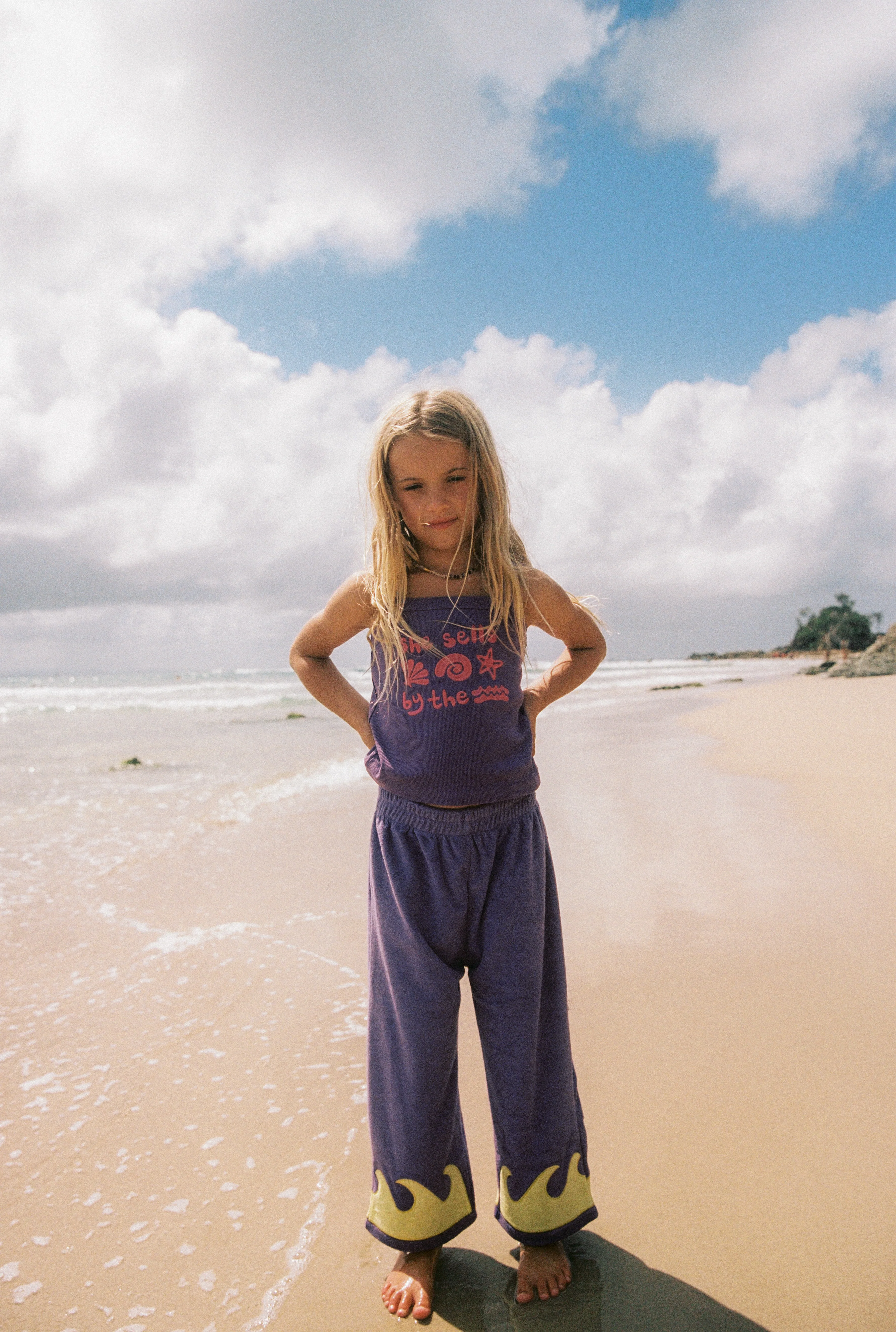 Wave Terry Pants - Cosmic Coral - Image 8