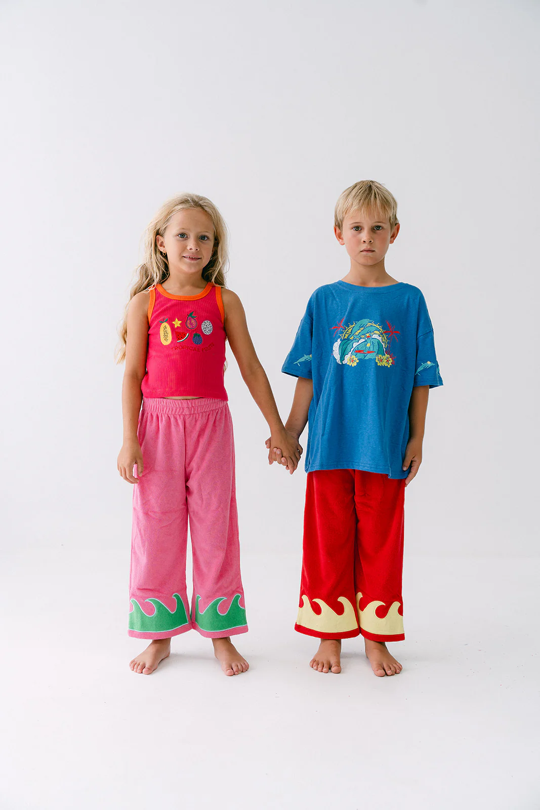 Wave Terry Pants - Guava Reef - Image 4