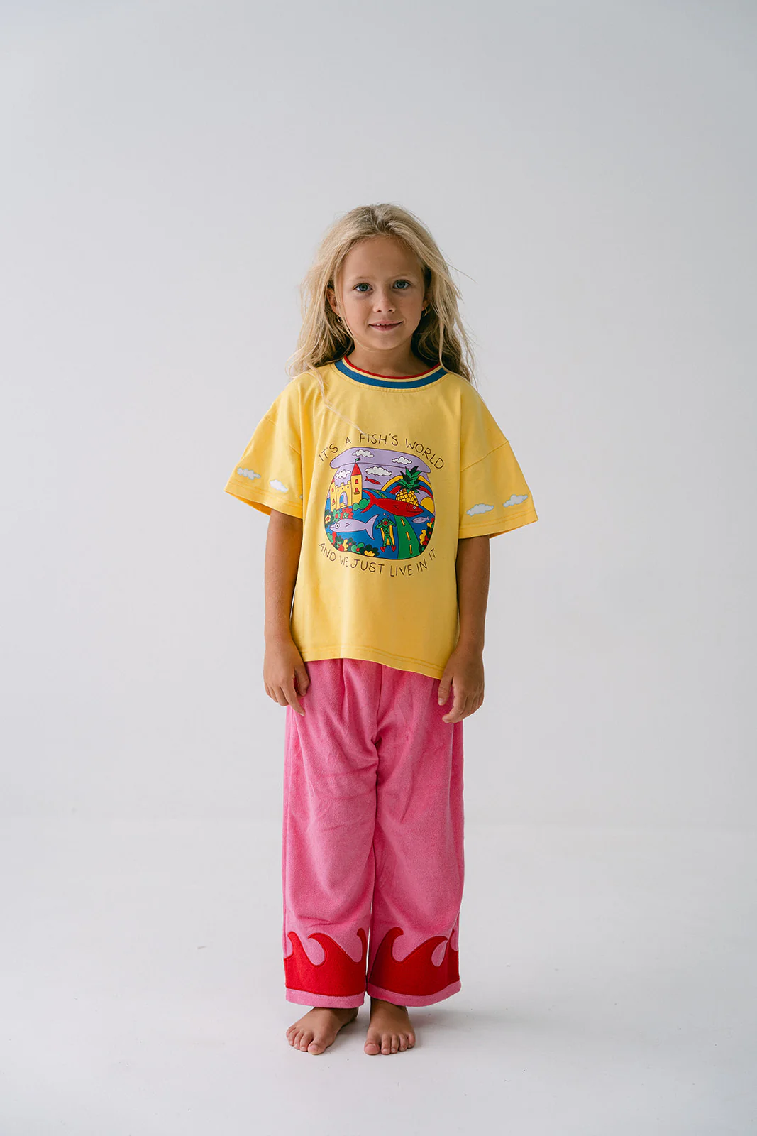Wave Terry Pants - Coral Crush - Image 2