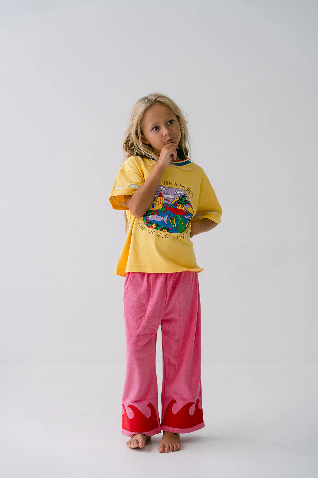 Wave Terry Pants - Coral Crush - Image 8